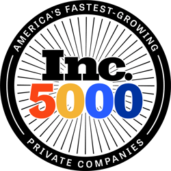 Inc. 5000 rainbow color logo 